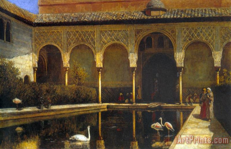 A Court in The Alhambra painting - Edwin Lord Weeks A Court in The Alhambra Art Print