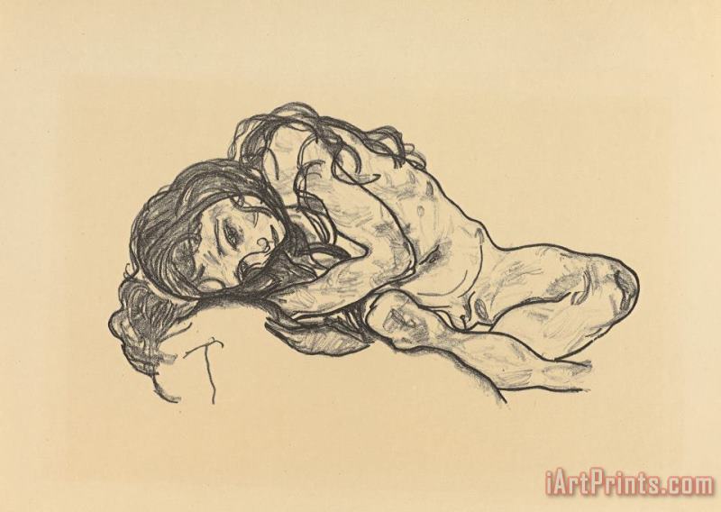 Madchen / Girl painting - Egon Schiele Madchen / Girl Art Print