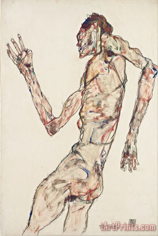 The Dancer painting - Egon Schiele The Dancer Art Print