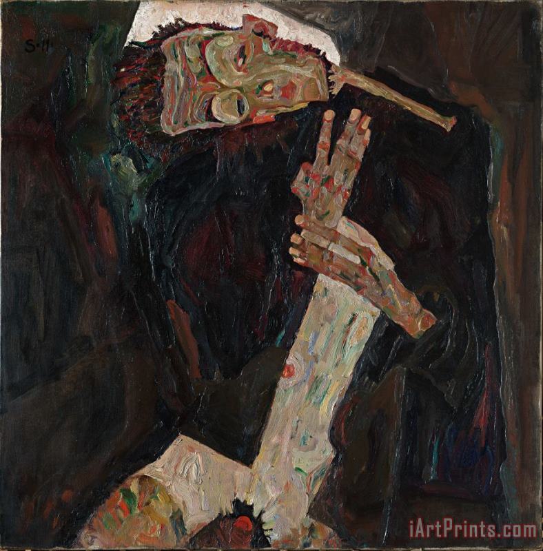 The Lyricist painting - Egon Schiele The Lyricist Art Print