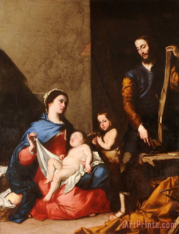 The Sacred Family painting - el Espanoleto Jose de Ribera The Sacred Family Art Print