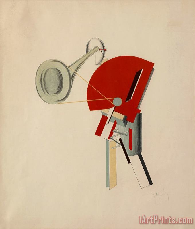 El Lissitzky Radio Announcer Art Print