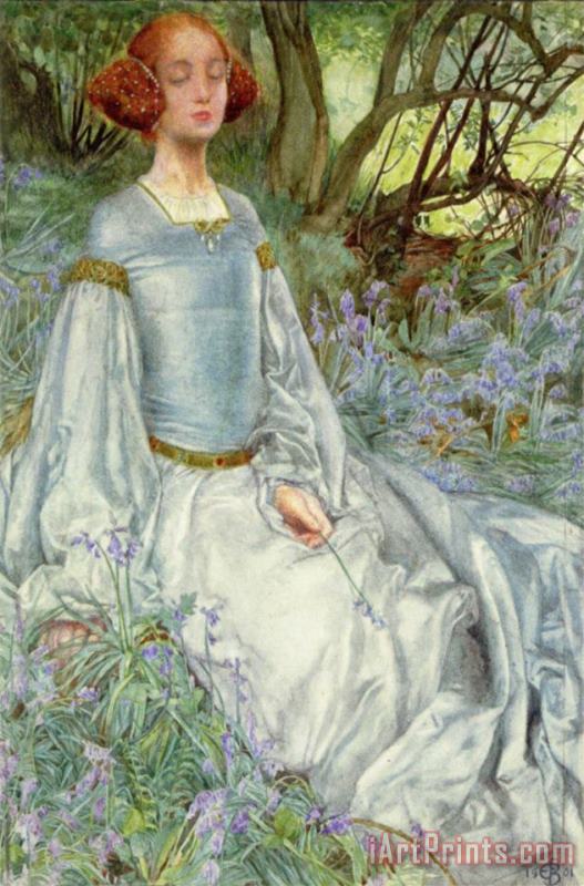 Eleanor Fortescue Brickdale In Spring Time, The Only Pretty Ring Time From As You Like It Art Painting