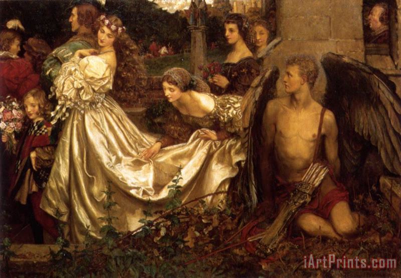 Eleanor Fortescue Brickdale The Uninvited Guest Art Painting