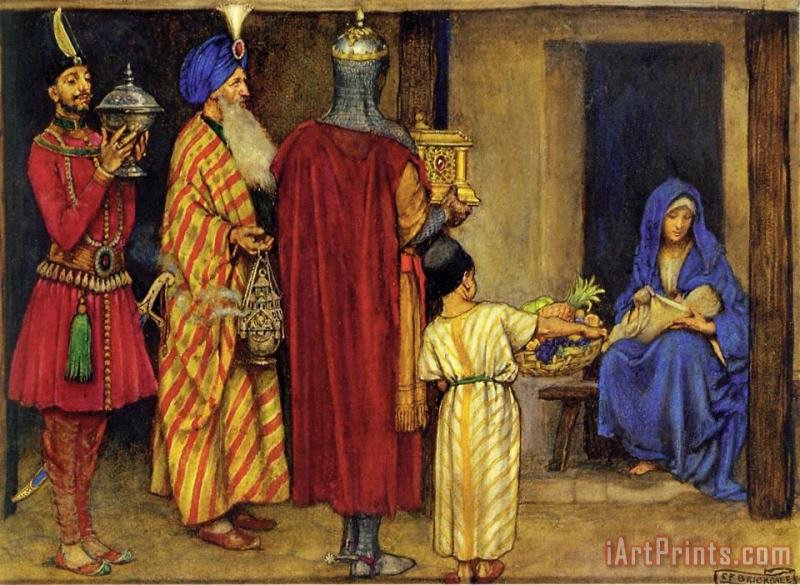 Eleanor Fortescue Brickdale Three Wise Men Bearing Gifts Art Painting