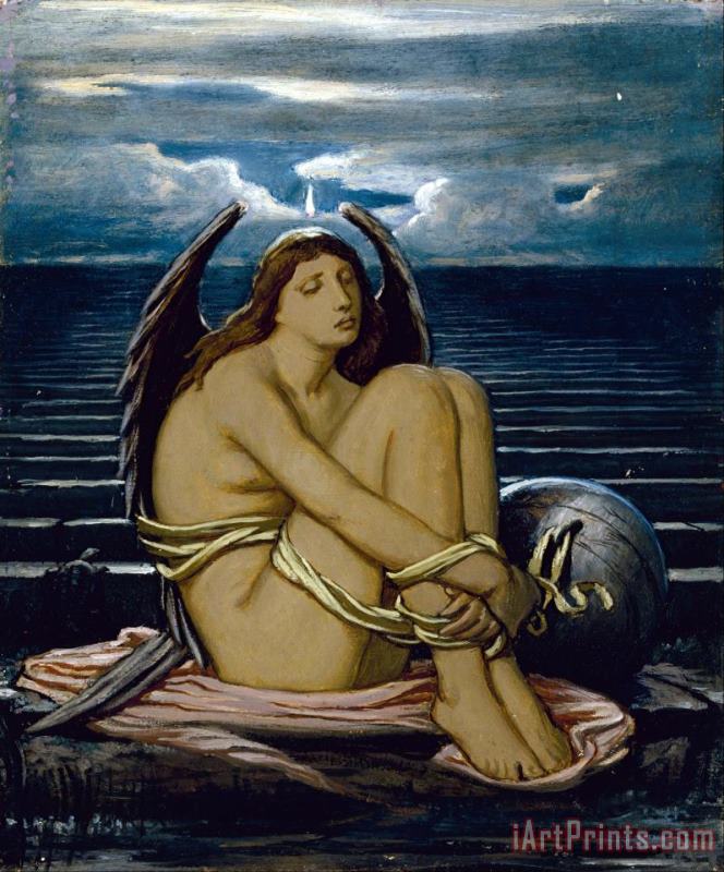 Soul in Bondage painting - Elihu Vedder Soul in Bondage Art Print