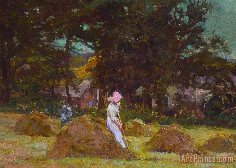 Elizabeth Adela Stanhope Forbes Haymaking Art Painting