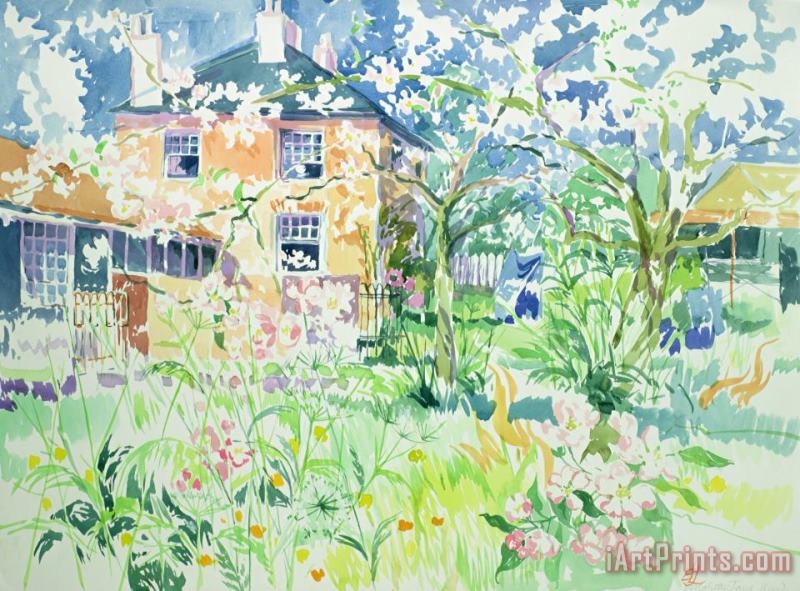 Elizabeth Jane Lloyd Apple Blossom Farm Art Print