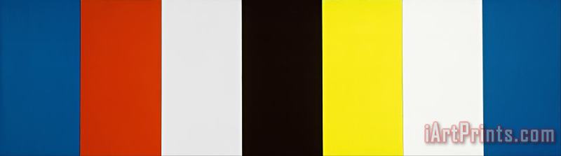 Red Yellow Blue White And Black painting - Ellsworth Kelly Red Yellow Blue White And Black Art Print
