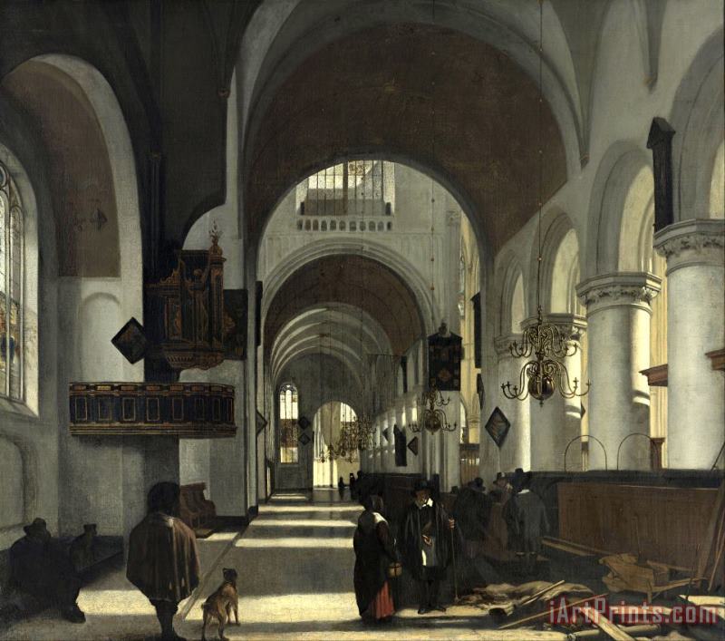 Emanuel De Witte Interior of a Church Art Print