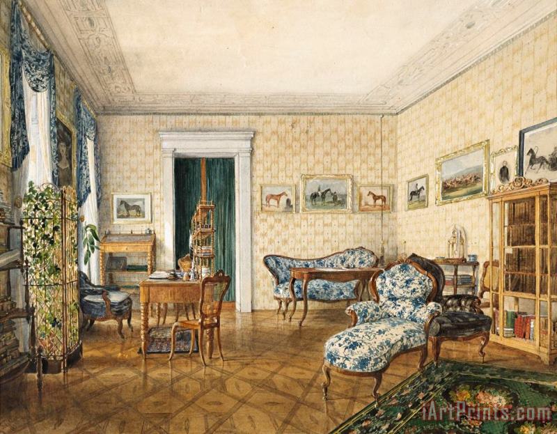 Drawing Room of a Sportsman painting - Emanuel Stockler Drawing Room of a Sportsman Art Print