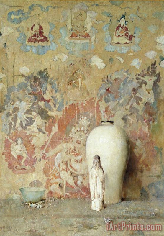 Emil Carlsen The Picture From Thibet Art Print