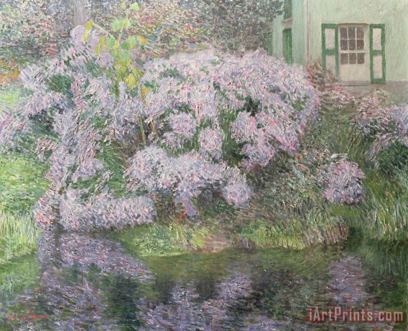 Emile Claus Hydrangeas on the banks of the River Lys Art Painting