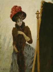Emile Galle Before The Swing Mirror painting