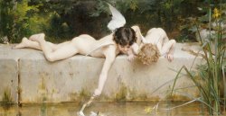 Emile Munier The Rescue painting