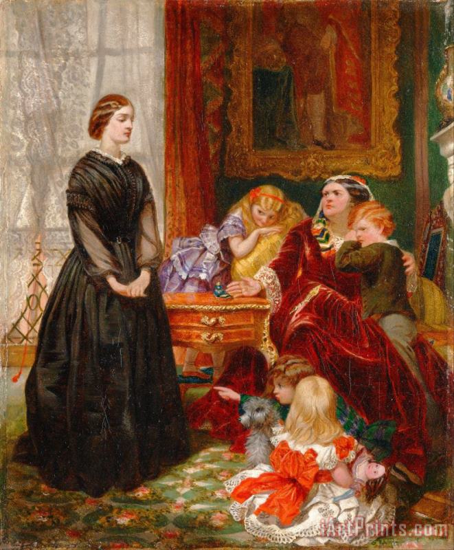 Emily Mary Osborn The Governess Art Painting