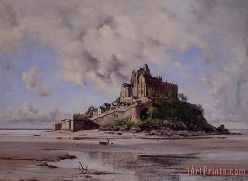 Emmanuel Lansyer Mont Saint Michel Art Print