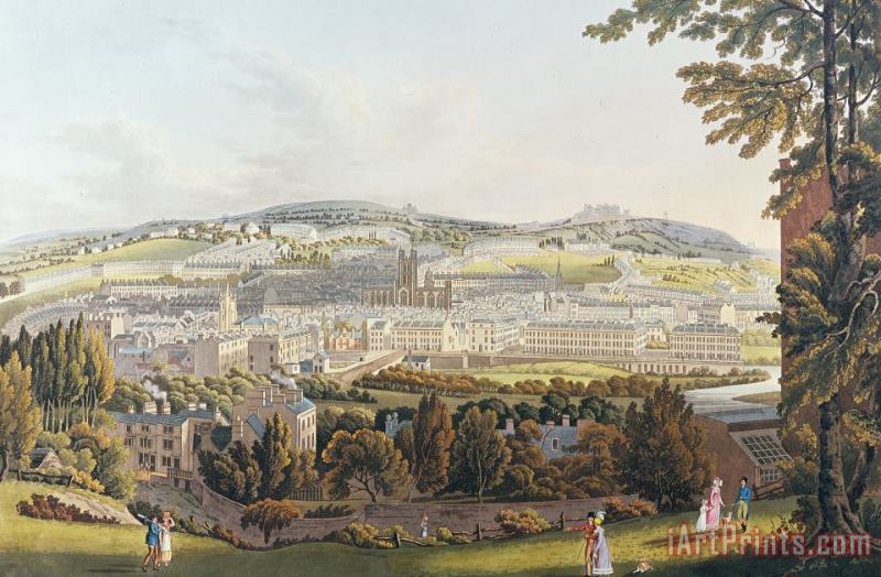 A View Of Bath painting - English School A View Of Bath Art Print