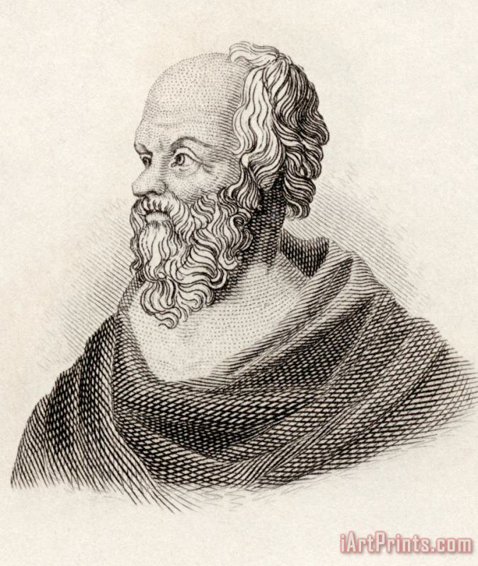 English School Socrates From Crabbes Historical Dictionary Art Painting