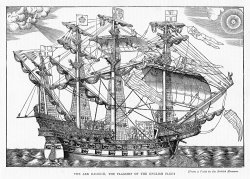 English School The Ark Raleigh The Flagship Of The English Fleet From Leisure Hour