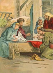 English School The Birth Of Christ painting