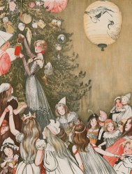 English School The Christmas Tree painting