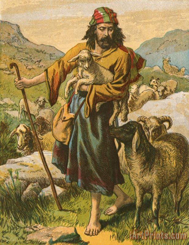 The Good Shepherd painting - English School The Good Shepherd Art Print