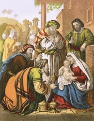 English School The nativity painting