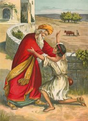 English School The Prodigal's Return painting