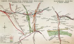 English School Transport Map Of London painting