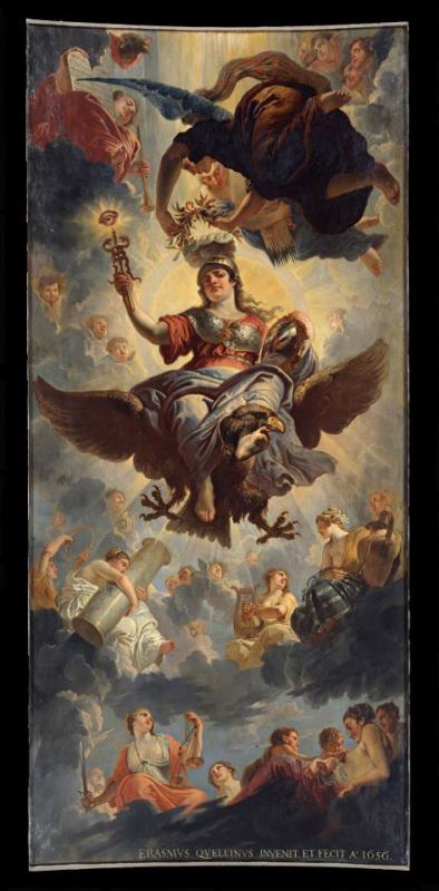 Erasmus Quellinus Ceiling of The Council Chamber Art Painting