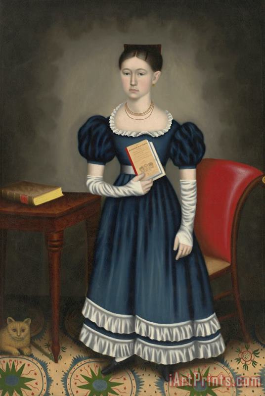 Erastus Salisbury Field Portrait of a Girl Art Painting