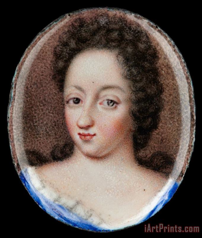 Erik Utterhielm Miniature Portrait of Queen Ulrika Eleonora The Elder, Queen of Sweden 1680 1693 Art Print