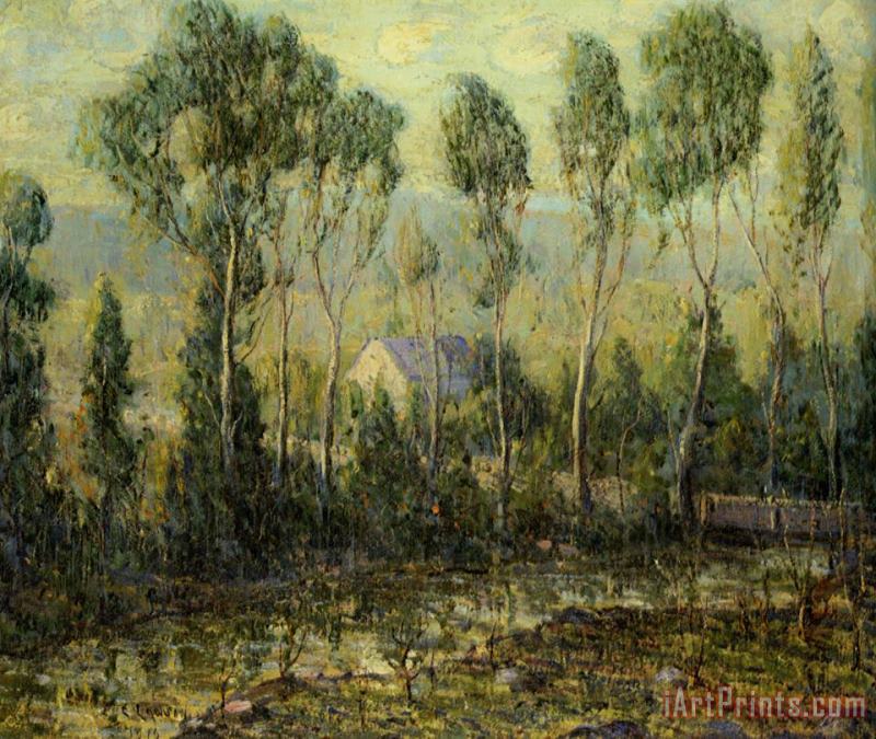 Ernest Lawson House by a Stream Art Painting