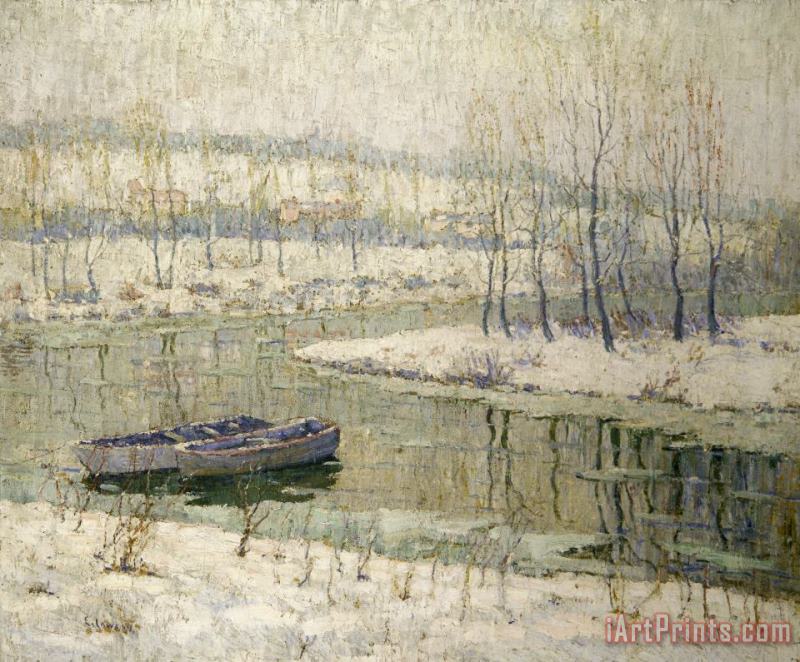 Ernest Lawson Spring Thaw Art Painting