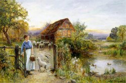 Ernest Walbourn Bringing Home The Sheep