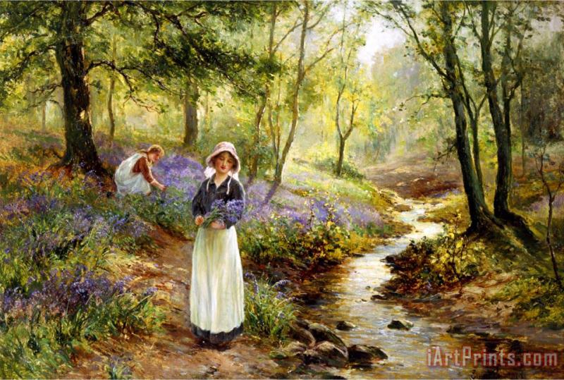 The Bluebell Glade painting - Ernest Walbourn The Bluebell Glade Art Print