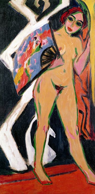 Ernst Ludwig Kirchner Portrait Of A Woman Art Painting