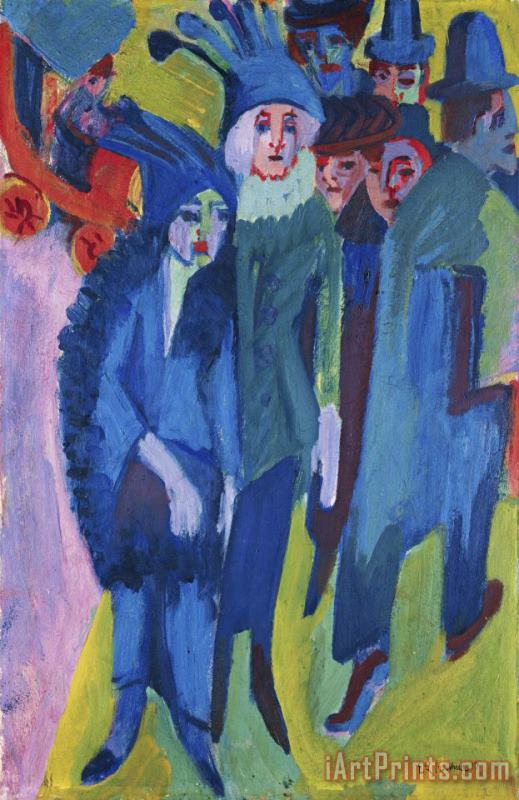 Ernst Ludwig Kirchner Road Scene Art Painting