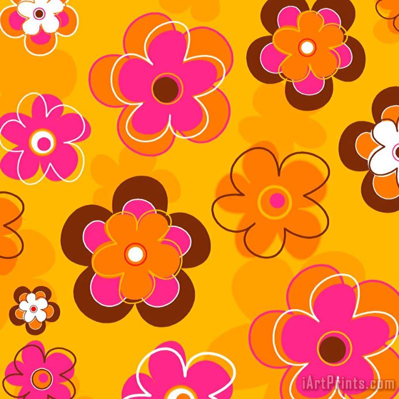 Flower Pattern 2 painting - Esteban Studio Flower Pattern 2 Art Print