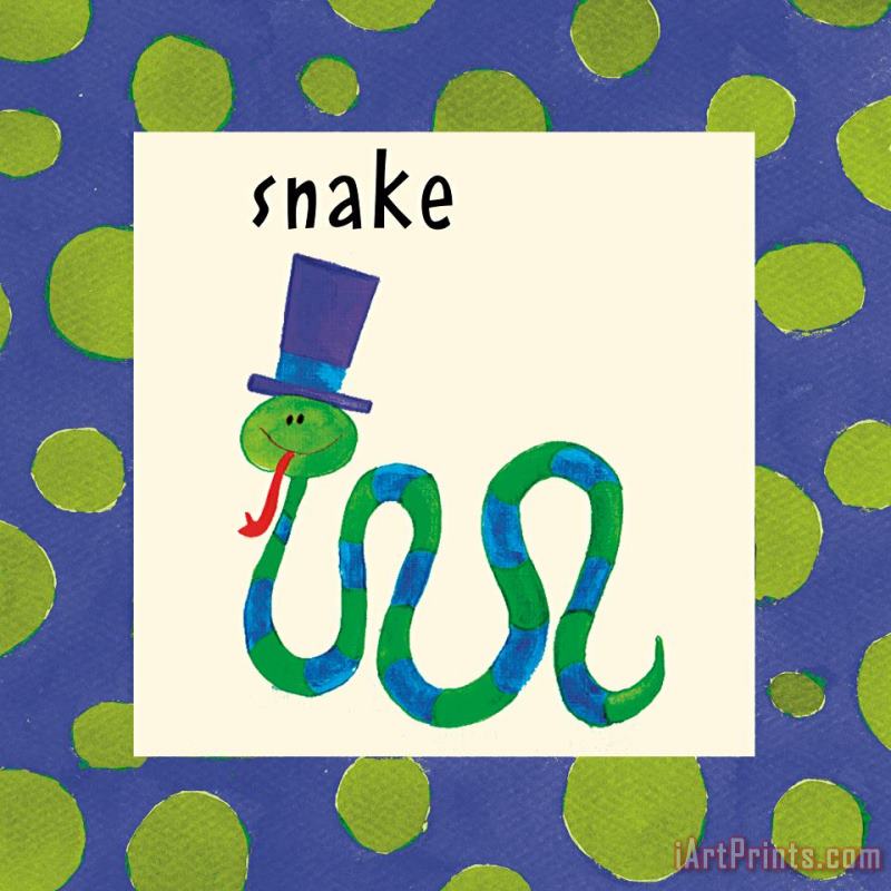 Snake painting - Esteban Studio Snake Art Print