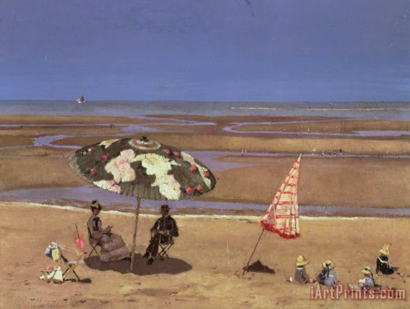 Etienne Moreau Nelaton The Beach Art Print