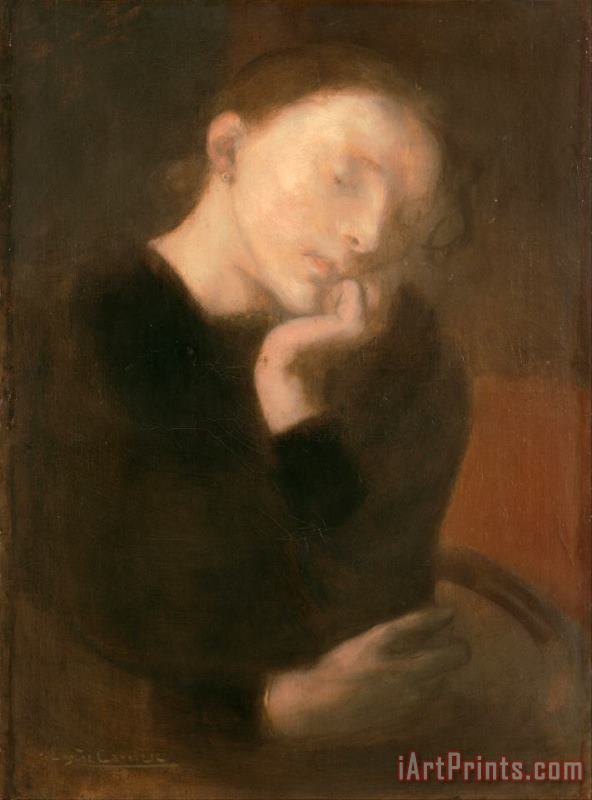Eugene Carriere Meditation Art Painting