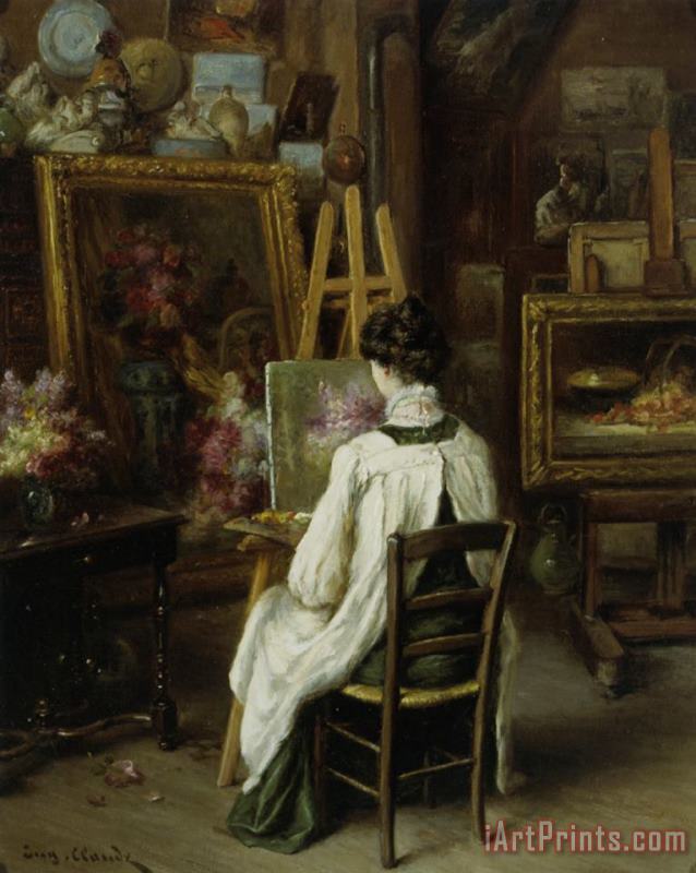 Eugene Claude In The Artists Studio Art Painting