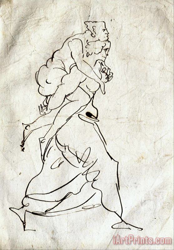 Eugene Delacroix Aeneas And Anchises Art Print