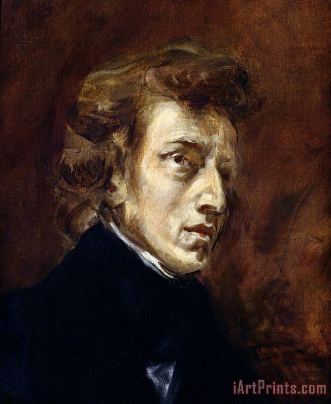 Eugene Delacroix Frederic Chopin (1810 49) Art Print