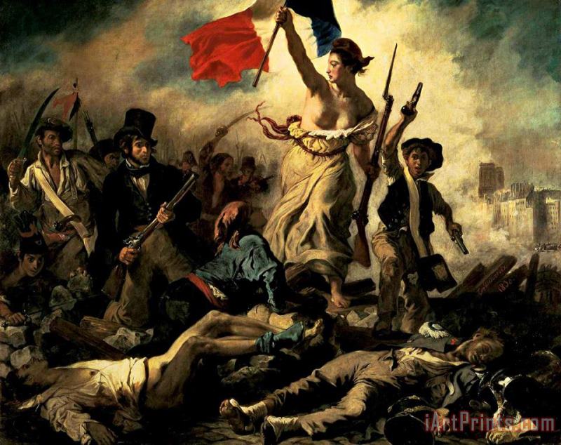 Liberty Leading The People painting - Eugene Delacroix Liberty Leading The People Art Print