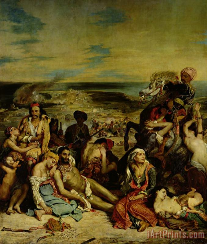 Scenes From The Massacre of Chios painting - Eugene Delacroix Scenes From The Massacre of Chios Art Print