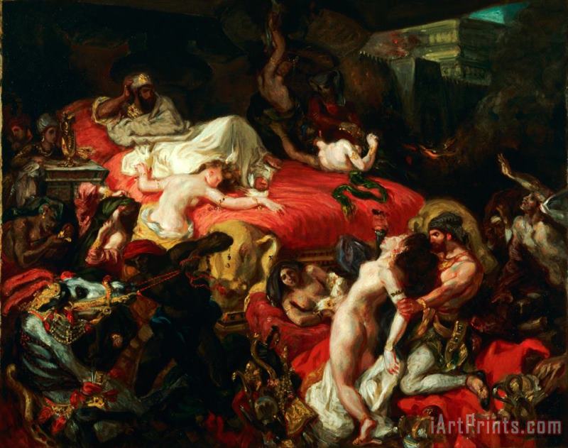 Eugene Delacroix The Death of Sardanapalus Art Print