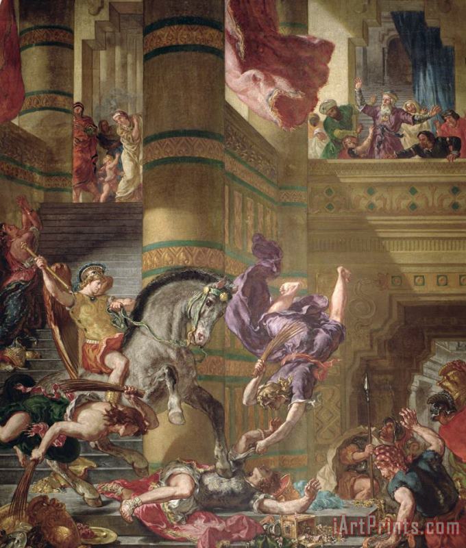 Eugene Delacroix The Expulsion of Heliodorus From The Temple Art Print